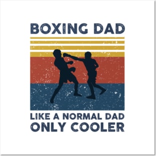 Boxing Dad Like A Normal Dad Only Cooler Vintage T-Shirt Posters and Art